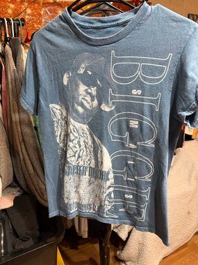 Notorious B.I.G. Life After Death Tracklist Graphic Tee - Blue - Size Small